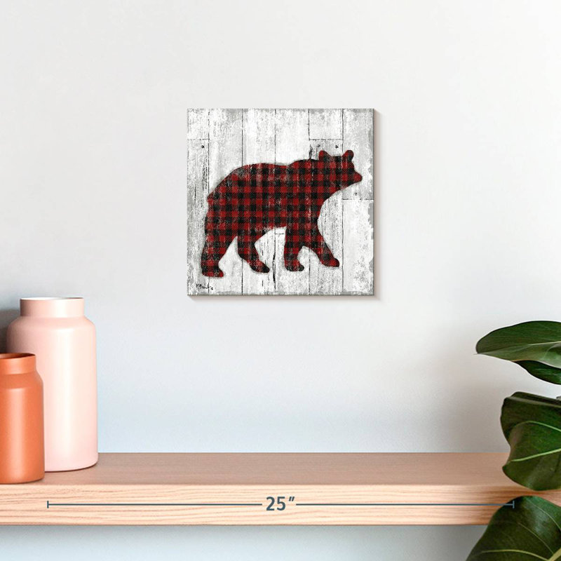 Wildwood Lodge Buffalo Check I, H 10 po x l 10 po