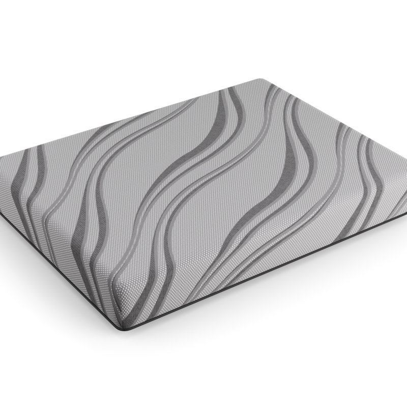Matelas en mousse gélifiée mi-ferme 10 po - gris, très grand gris