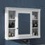 Armoire de salle de bain murale 35 po x 28 po avec miroir, comprenant 6 tablettes ouvertes-831822633