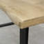 Nielsen Oak Unfinished Solid Wood Top Metal Base Dining Table-1091282850-1091282907