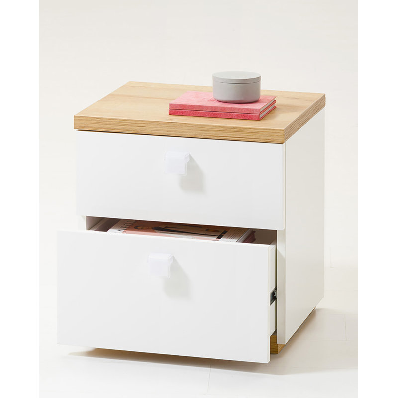 Globo 45cm W Manufactured Wood Bedside Table