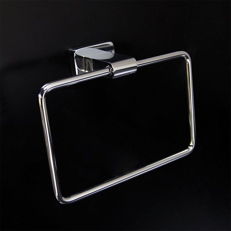 Eleganza Towel Ring, Polished Chrome