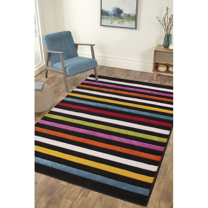 Carmelita Striped Area Rug, Rectangle 80 x 150cm