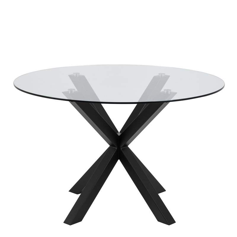 Caprisha Round Dining Table, Black
