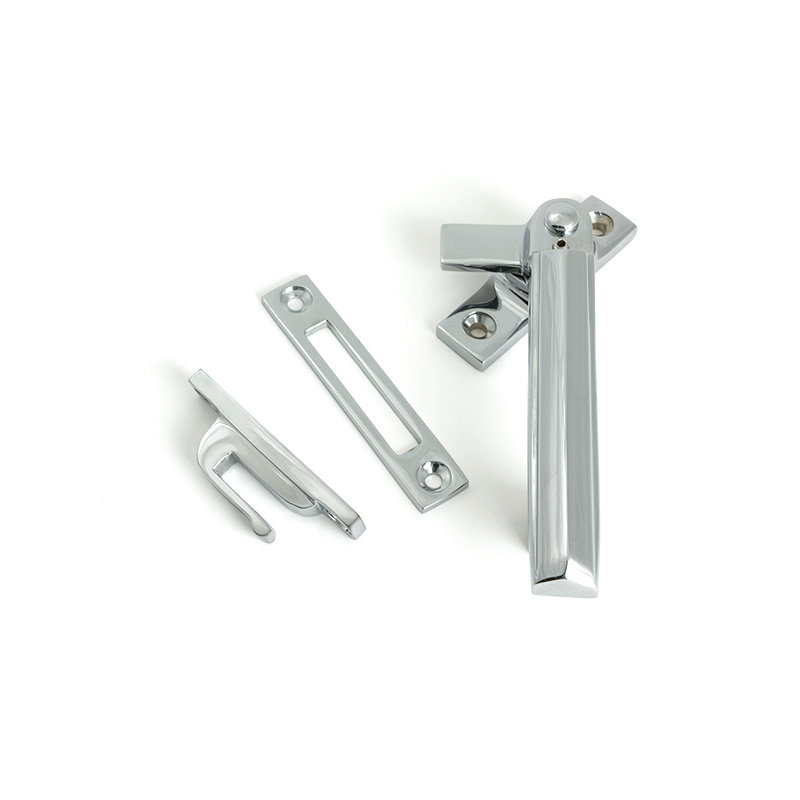 Art Deco Locking Fastener - RH, Polished Chrome