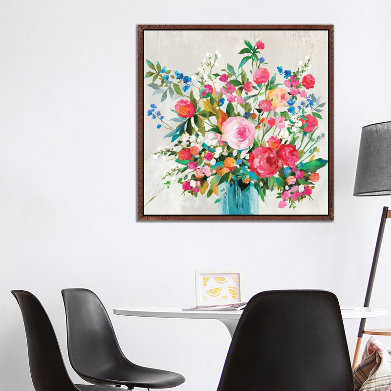 Fresh Beginnings by Allison Pearce - Painting on Canvas, Classic Brown Wood Framed Canvas