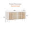 Buffet avec portes coulissantes rustiques Sicotas Mid Century