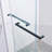 56-60"W X 60"H Frameless Double Sliding Tub Shower Door, 304 Stainless Steel In Matte Black, 5/16" (8Mm) Thick Sgcc Tempered Clear Glass