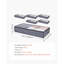 Under Bed Storage with Clear Lids, 39.2 x 19.7 x 7.1 Inch, 90L Large Underbed Clothes Storage Containers, Low Profile Under Bed Drawer Shoe Organizer Bins Box for Blanket Shoe Bedroom