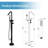 316 Stainless Steel Indoor/Outdoor Safe Freestanding Tub Filler,Modern Floor Mount Tub Faucet With Handheld Shower, Thermostatic-129109233