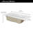 Evolution 72'' x 36'' Soaking Acrylic Bathtub-116415846