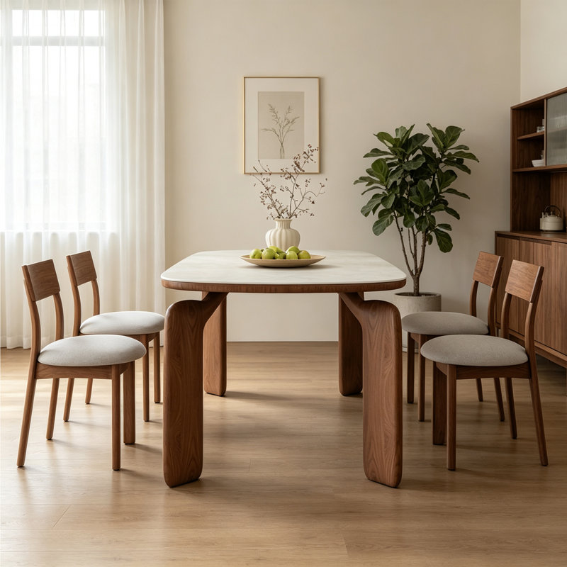 Table de salle à manger Retro, H 29,52 po x l 55,11 po x P 31,49 po