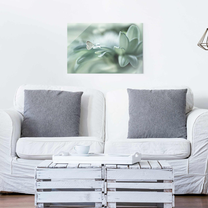 Butterfly And Dew Drops - No Frame Print on Canvas, Paper, 20cm H x 31cm W x 0.5cm D