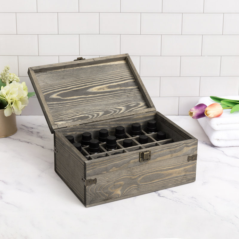 Wooden 24 Compartments Makeup Organiser
