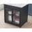 Marble island with telescopic dining table