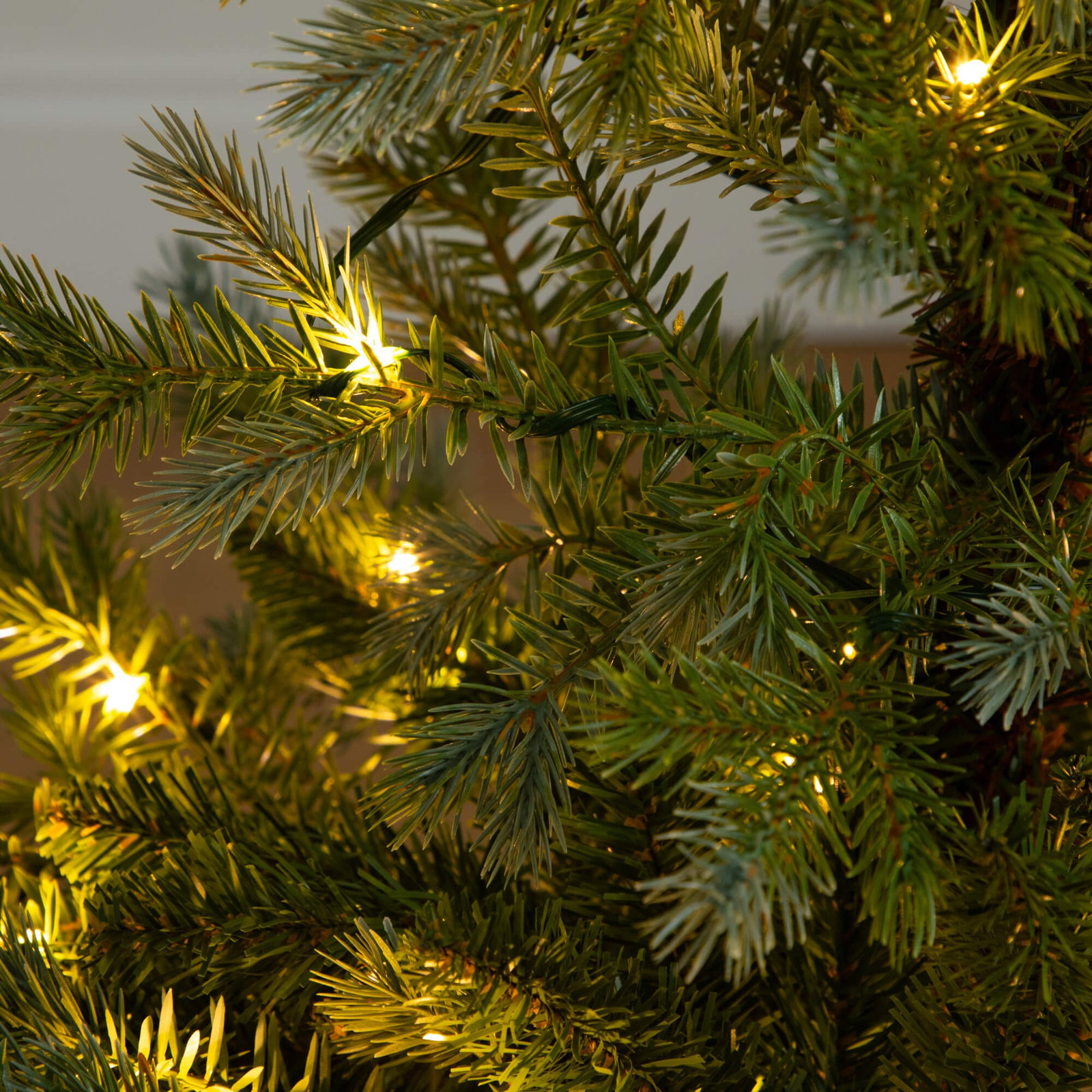 White 3' Pre-Lit Pine Christmas Tree