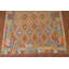 Tapis réversible en laine à motif géométrique Kilim 7 x 10