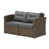 Structure brune / coussin gris foncé est en rupture de stock