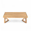 Ensemble de causeuse et table basse en bois