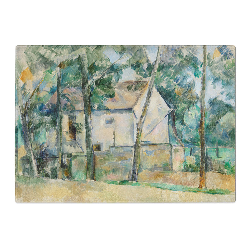 House and Trees by Paul Cezanne Chopping Board, 0.4cm H x 20cm W x 28.5cm L