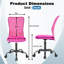 Chaise de bureau à domicile Fauteuil de bureau en filet à dossier moyen Fauteuil d'ordinateur ergonomique Fauteuil pivotant à roulettes-255648748