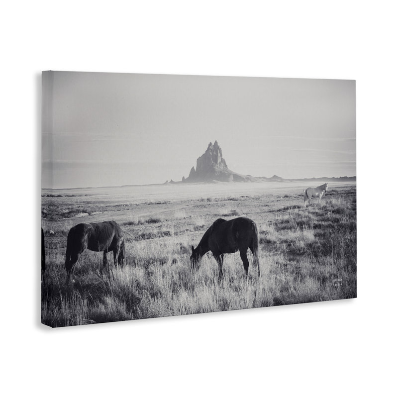 Art mural sur toile Western Range with Horses, par Nathan Larson, 16" H x 24" W
