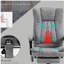 Fauteuil de bureau massant, fauteuil de bureau inclinable à haut dossier, gris