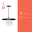 Luminaire suspendu sphère 1 lumière Carletta-66310536-66310539