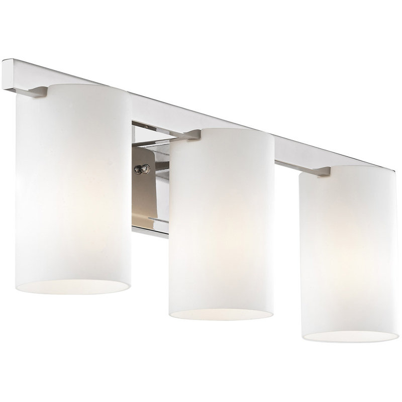 Éclairage pour meuble-lavabo 3 lumières Amylia, Chrome poli