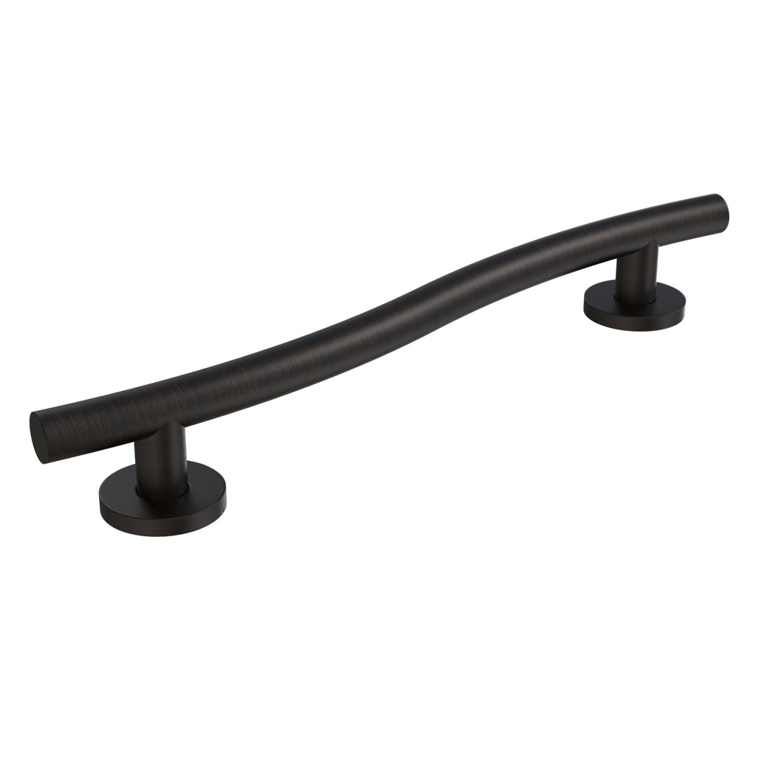 Wave Designer Grab Bar Keeney Size: 3.5" H x 16" W x 1.25" D Finish: Oil Rubbed Bronze