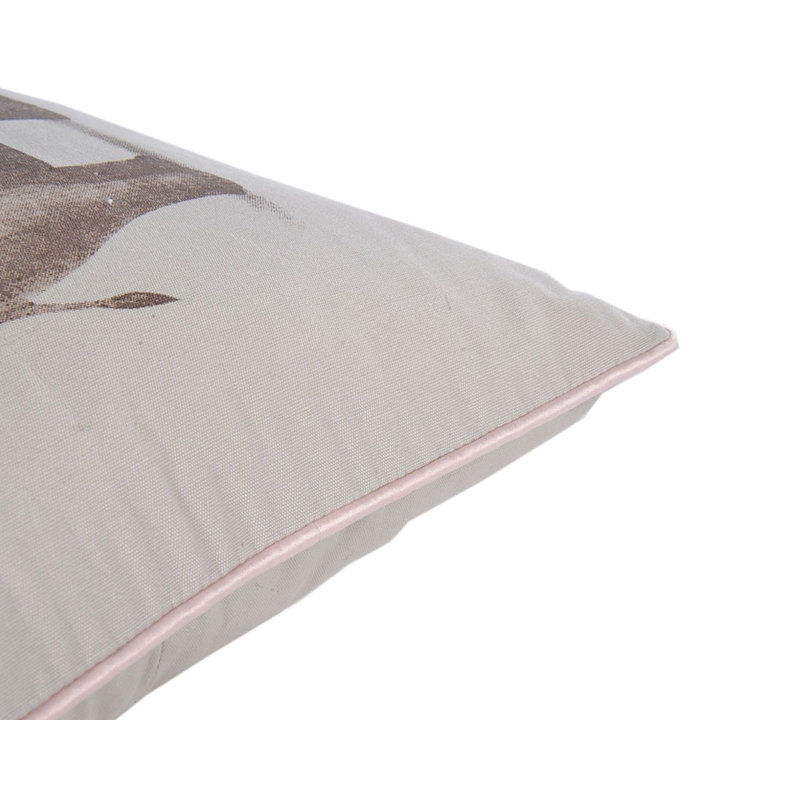 Animal Print Cotton Reversible Throw Pillow