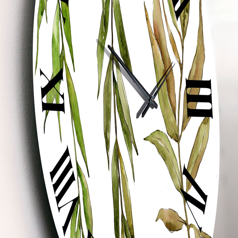 Three Willow Branches - Horloge murale, Moyenne