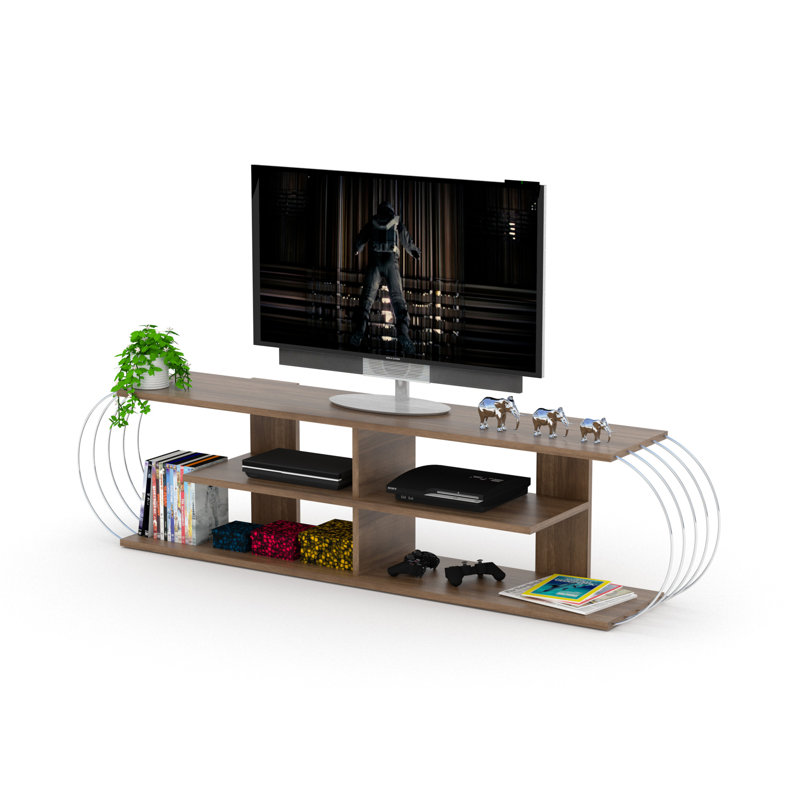 Meuble télé Mid-Century, Blanc