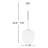 Drake 1-Light Metal and Glass Single Pendant