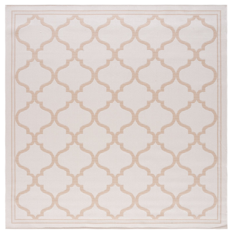 Tapis d'intérieur / extérieur géométrique Murielle Performance, Carré 8 pi