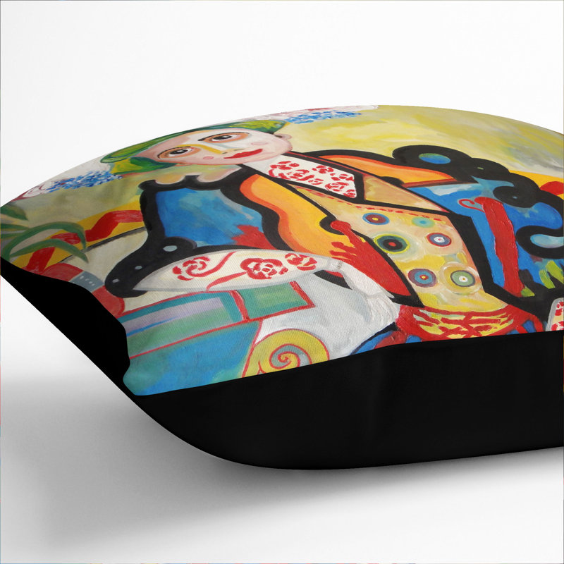 The Woman Scatter Cushion with Filling, Black, 40cm H x 40cm W x 15cm D