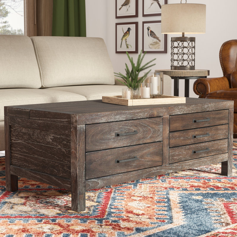 Portville Solid Wood Top Single Coffee Table