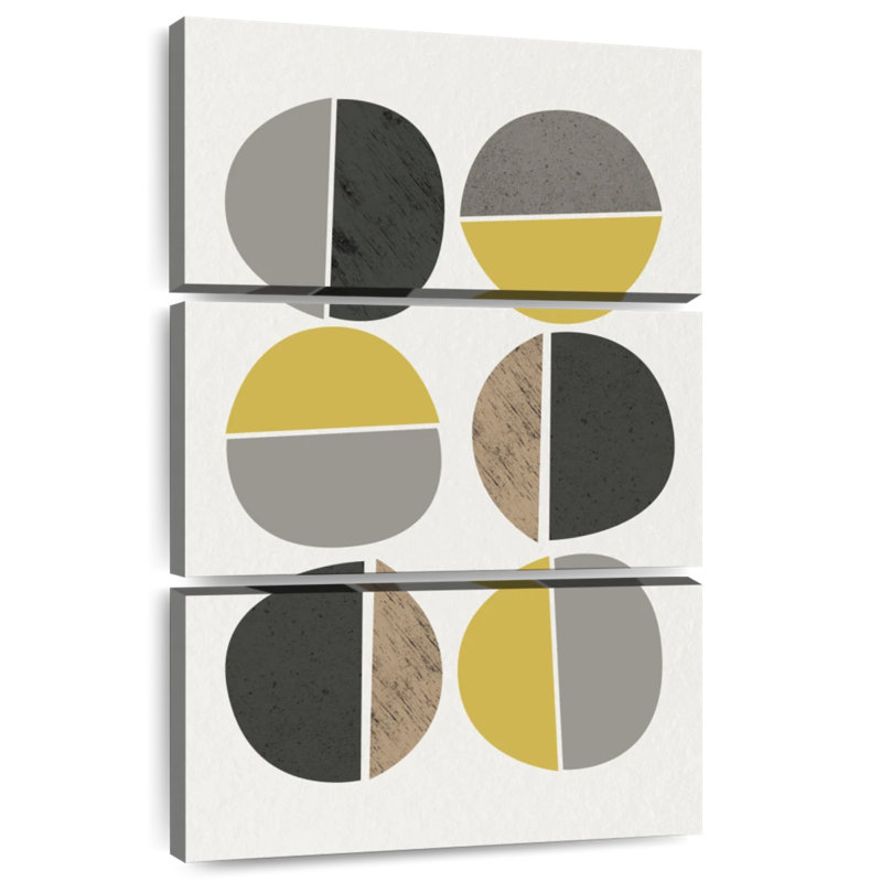 Cercles abstraits Avery Mid Century II, H 32 po x l 20 po