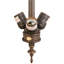 Arts And Crafts 3 - Light Semi Flush Mount