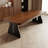 Solid wood rectangular pine dining table-2041895661