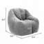 Fauteuil à billes en peluche avec accoudoirs Teddy-165169984