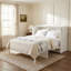 Grand lit escamotable avec grands tiroirs de rangement, blanc