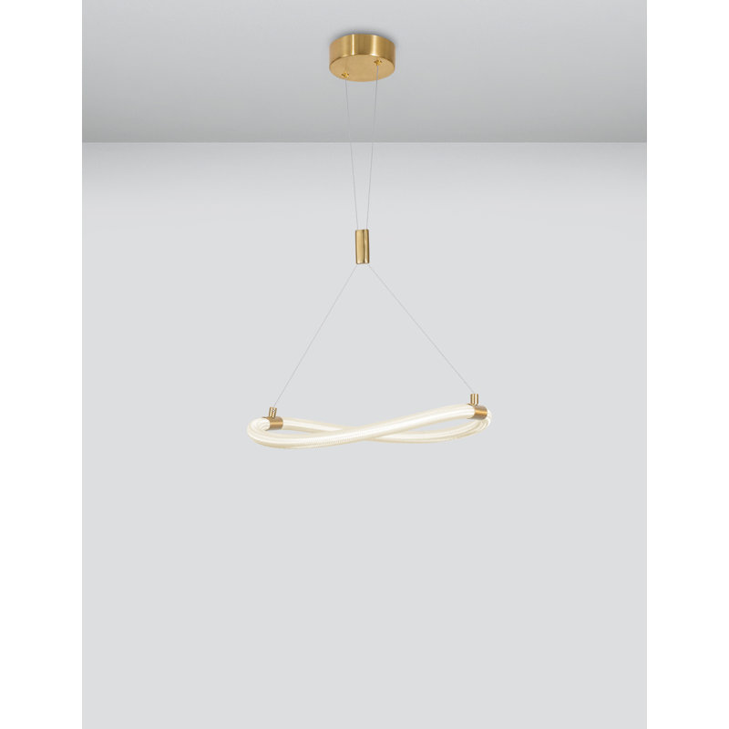 1 - Light Gold LED Unique/Statement Pendant