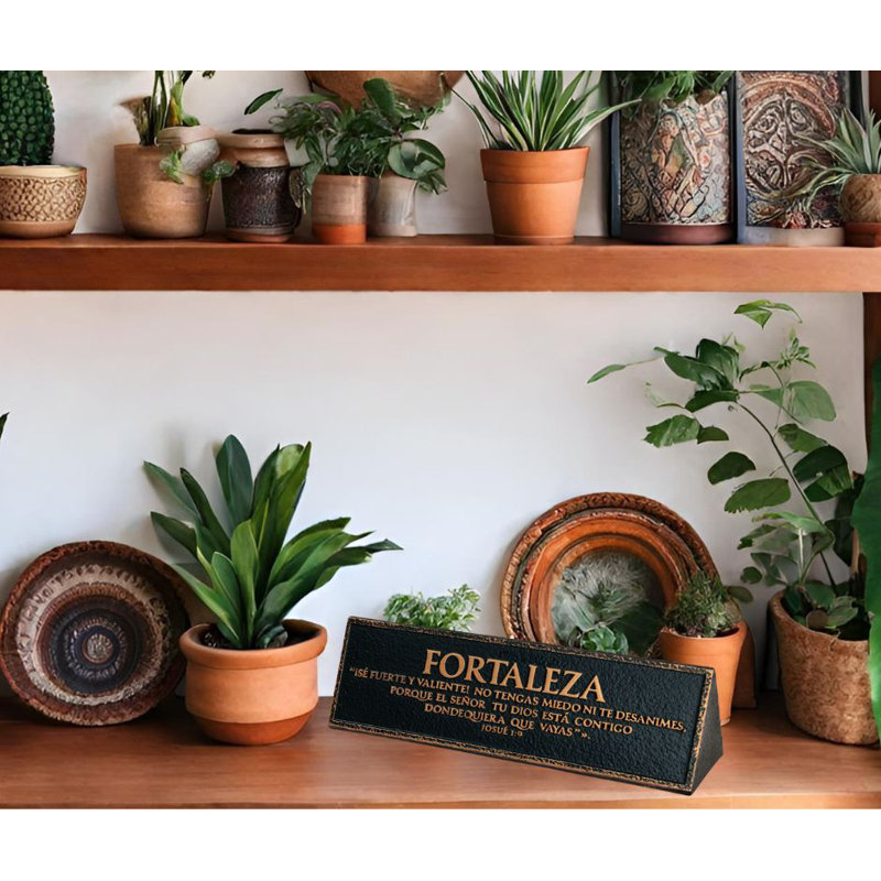 Jagviri Plaque espagnol Fortaleza Josue 1: 9