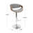 Archaimbaud Swivel Adjustable Height Bar Stool-751014158