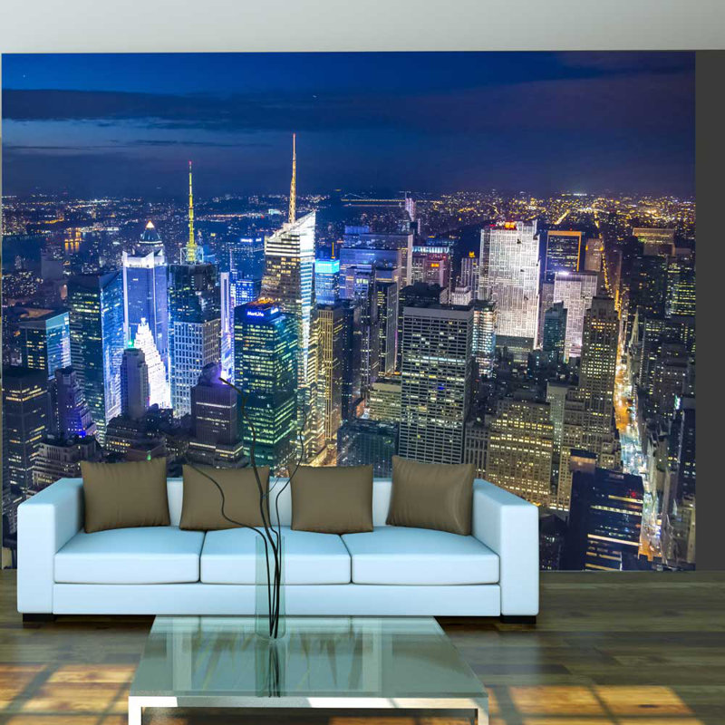 Manhattan - Night 3.09m x 400cm Wallpaper, 400 cm x 309 cm