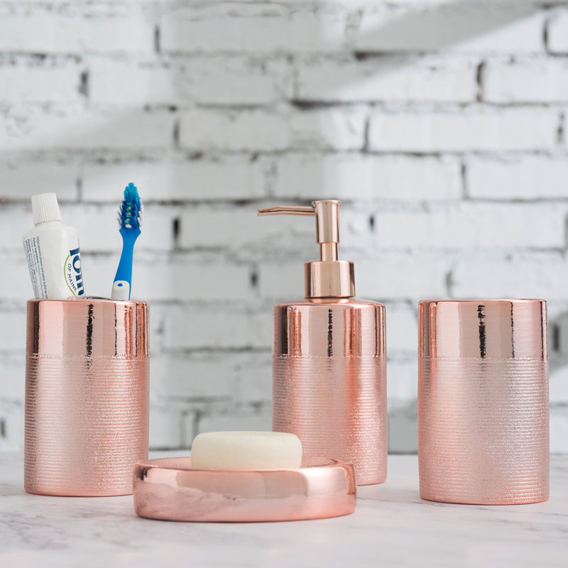 4 Piece Bathroom Accessory Set