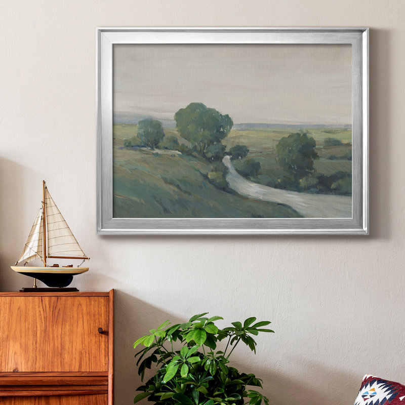 «Run Creek I», reproduction encadrée de qualité supérieure, prête à être accrochée, Cadre argenté, Pas de tapis