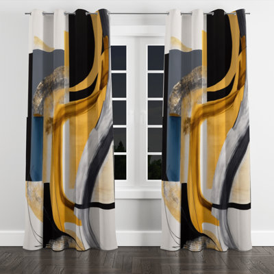 Aureus - Modern Velvet Grommet Curtain - Room Darkening - 1 panel