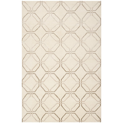 Ivory Geometric Rug